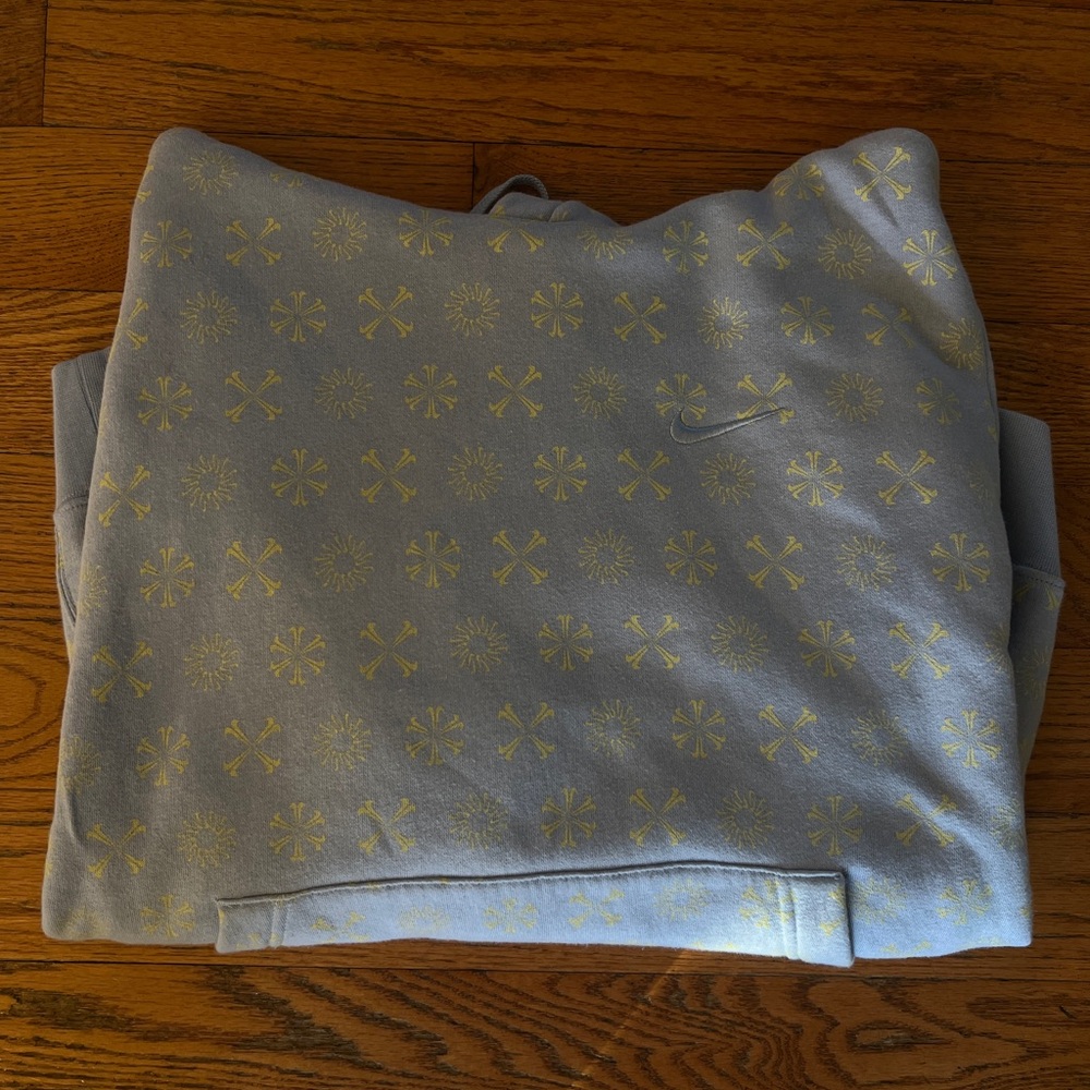 Nike Blue and Yellow Sweatshirt